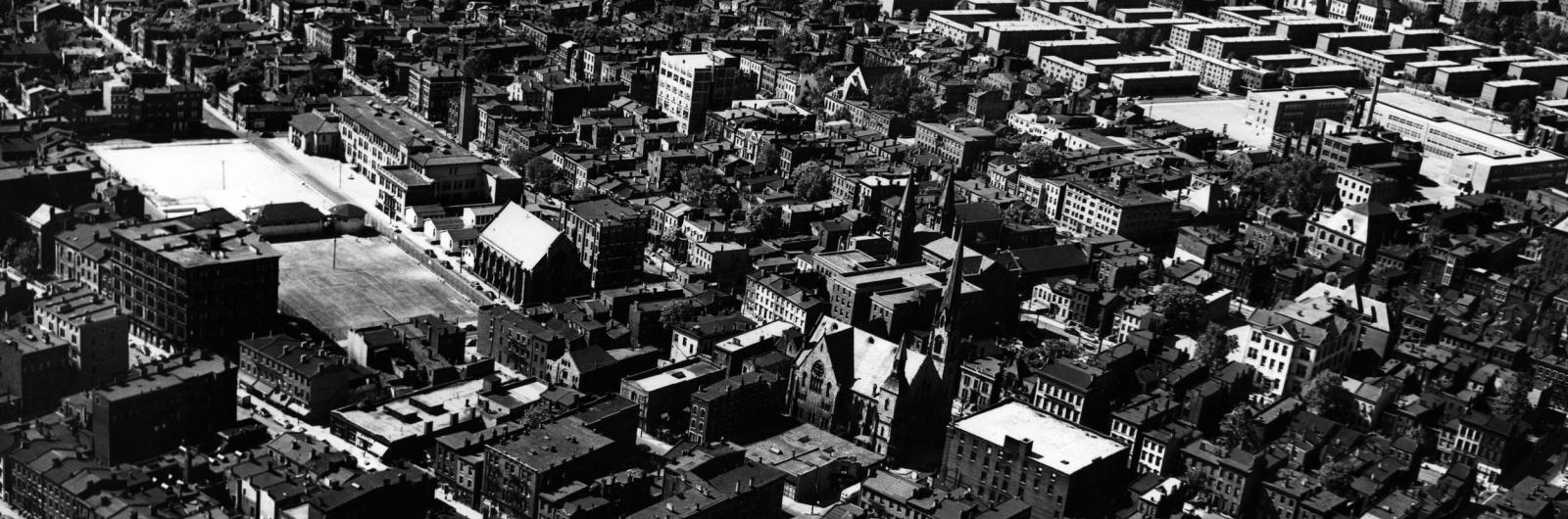 arial view of Cincinnati's West Endnd